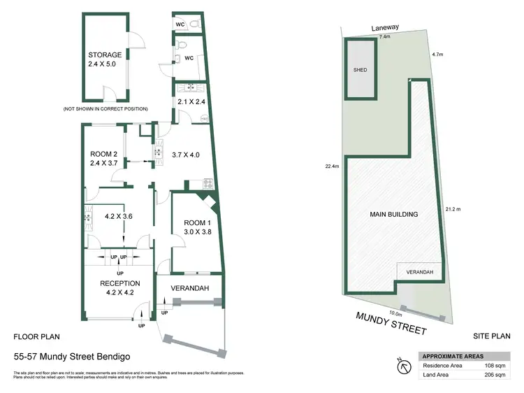 Floorplan of Homely house listing, 55-57 Mundy Street, Bendigo VIC 3550