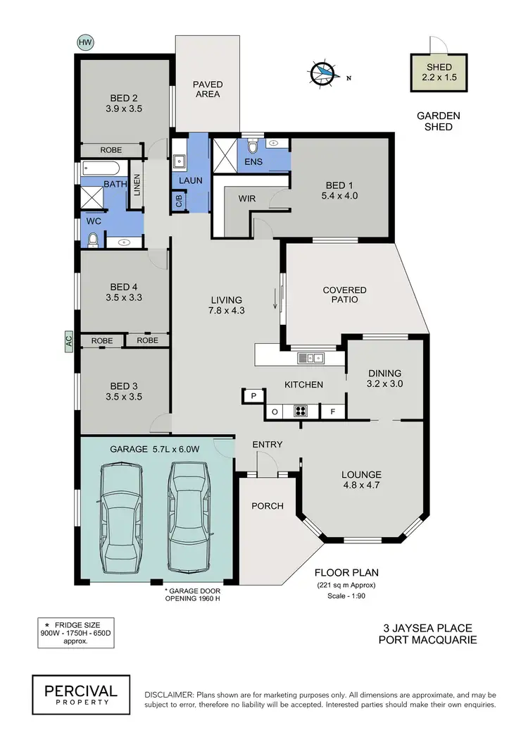 Floorplan of Homely house listing, 3 Jaysea Place, Port Macquarie NSW 2444