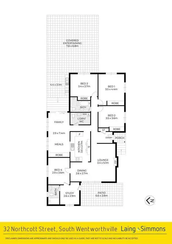 Floorplan of Homely house listing, 32 Northcott Street, South Wentworthville NSW 2145