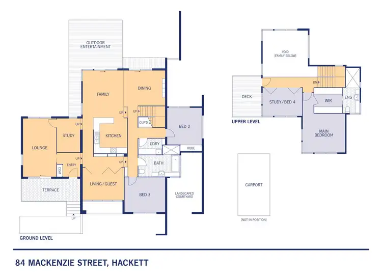 Floorplan of Homely house listing, 84 MacKenzie Street, Hackett ACT 2602
