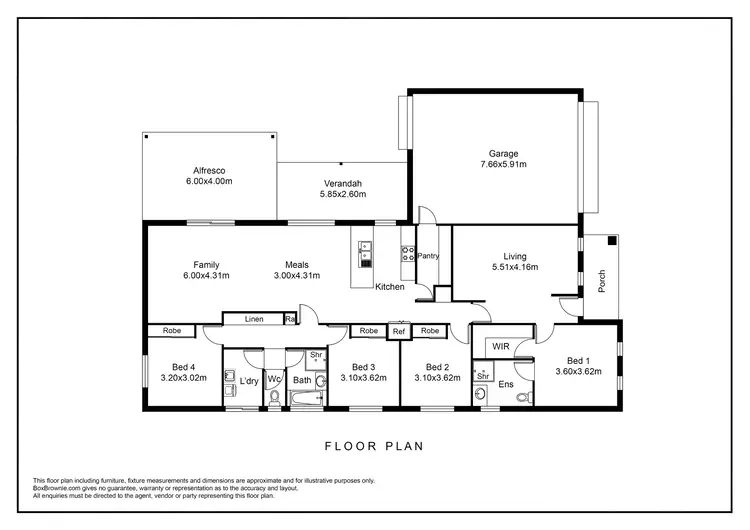 Floorplan of Homely house listing, 16 Rogers Avenue, Wodonga VIC 3690