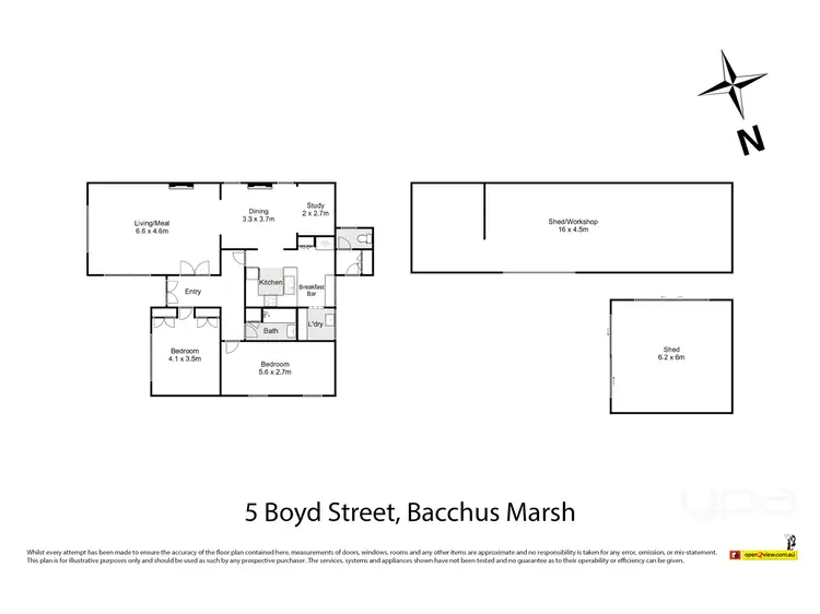 Floorplan of Homely house listing, 5 Boyd Street, Bacchus Marsh VIC 3340