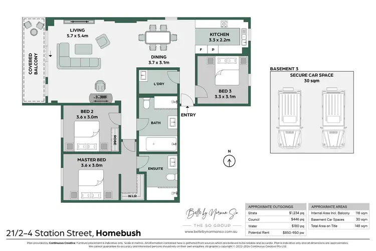 Floorplan of Homely apartment listing, 21/2-4 Station Street, Homebush NSW 2140