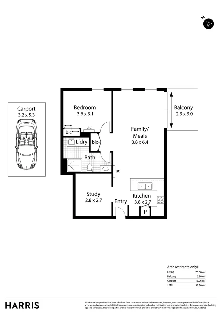 Floorplan of Homely apartment listing, 403/28 Anzac Highway, Everard Park SA 5035