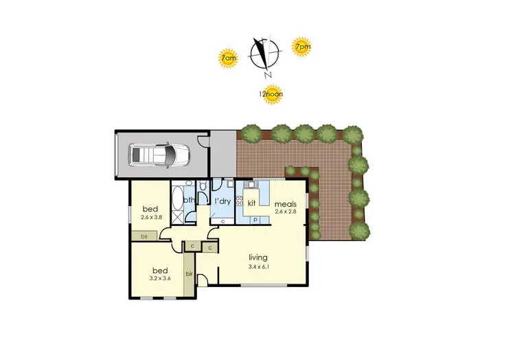 Floorplan of Homely unit listing, 6/124 Cranbourne Road, Frankston VIC 3199