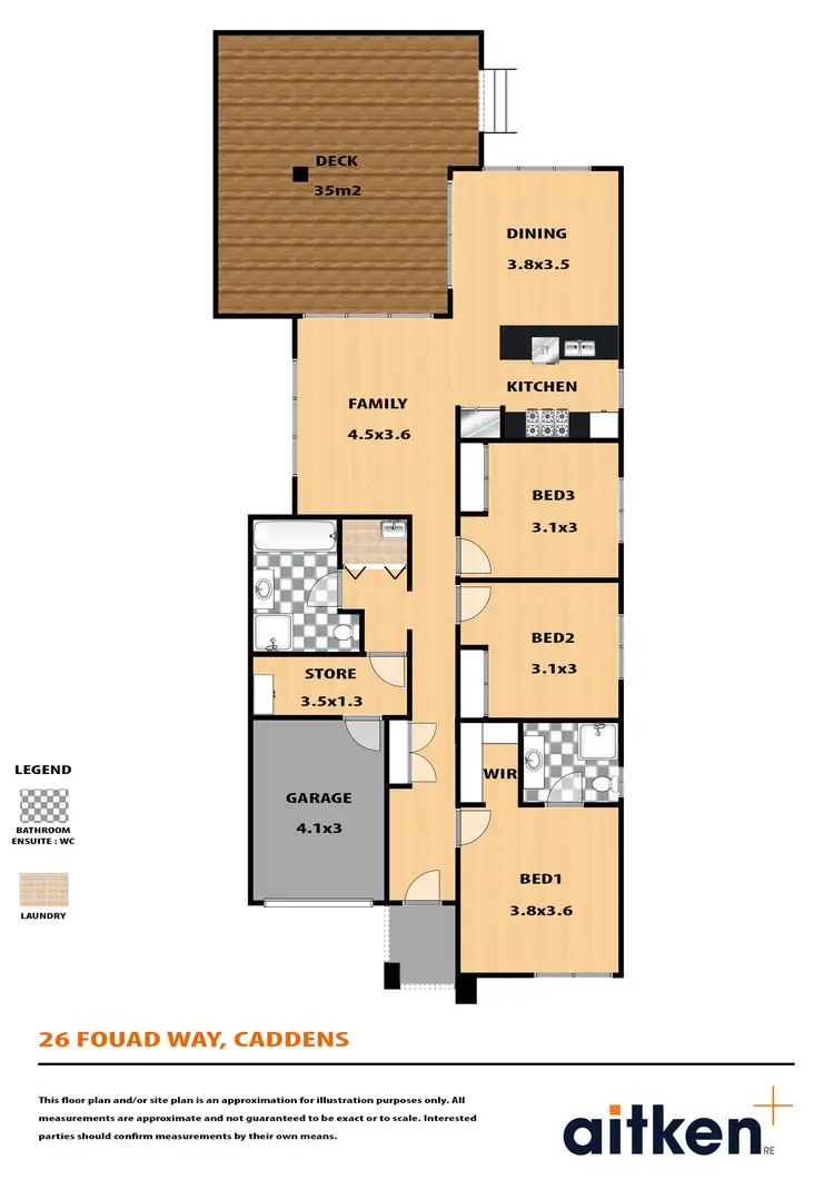 Floorplan of Homely house listing, 26 Fouad Way, Caddens NSW 2747