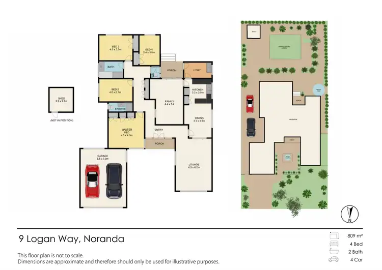 Floorplan of Homely house listing, 9 Logan Way, Noranda WA 6062