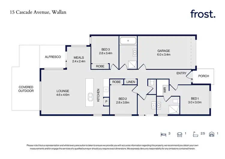 Floorplan of Homely house listing, 15 Cascade Avenue, Wallan VIC 3756