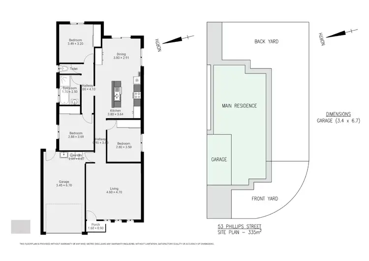 Floorplan of Homely house listing, 53 Phillips Street, Whyalla Stuart SA 5608