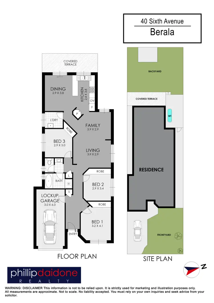Floorplan of Homely semi-detached listing, 40 Sixth Avenue, Berala NSW 2141