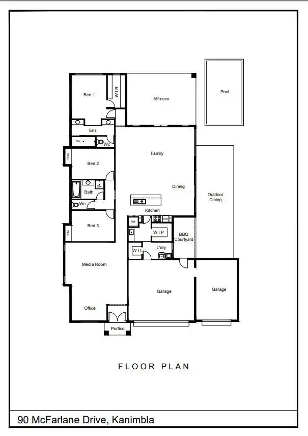Floorplan of Homely house listing, 90 McFarlane Drive, Kanimbla QLD 4870