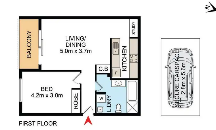 Floorplan of Homely apartment listing, 257 Carrington Road, Coogee NSW 2034