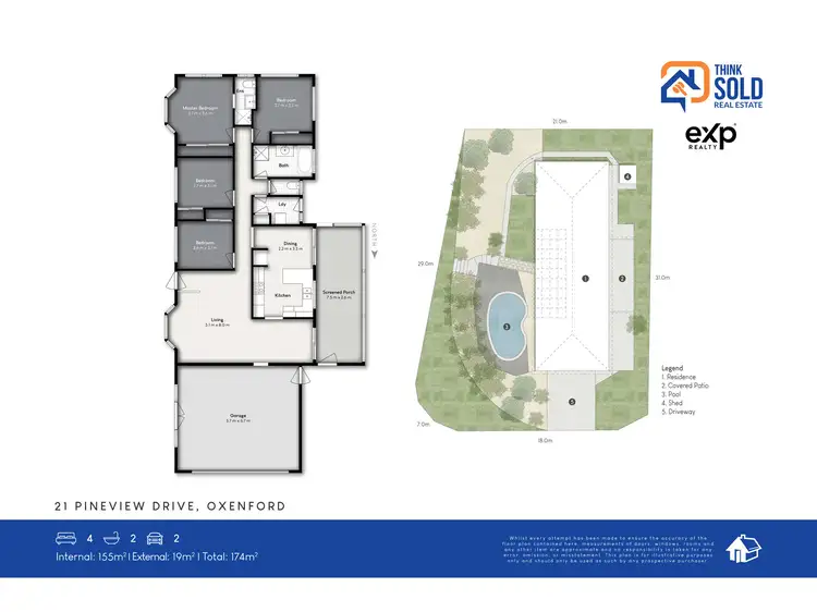 Floorplan of Homely house listing, 21 Pineview Drive, Oxenford QLD 4210