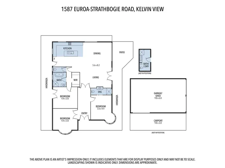Floorplan of Homely rural property listing, 1587 Euroa-Strathbogie Road, Kelvin View VIC 3666