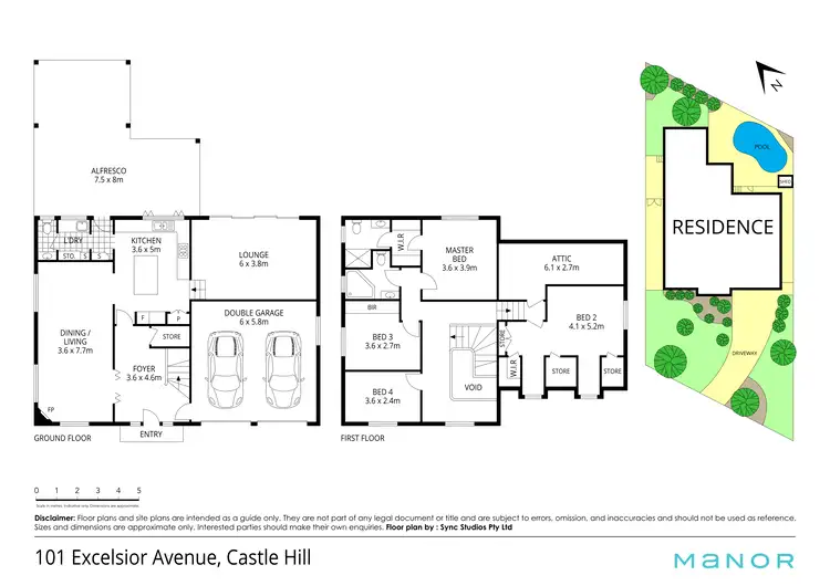 Floorplan of Homely house listing, 101 Excelsior Avenue, Castle Hill NSW 2154