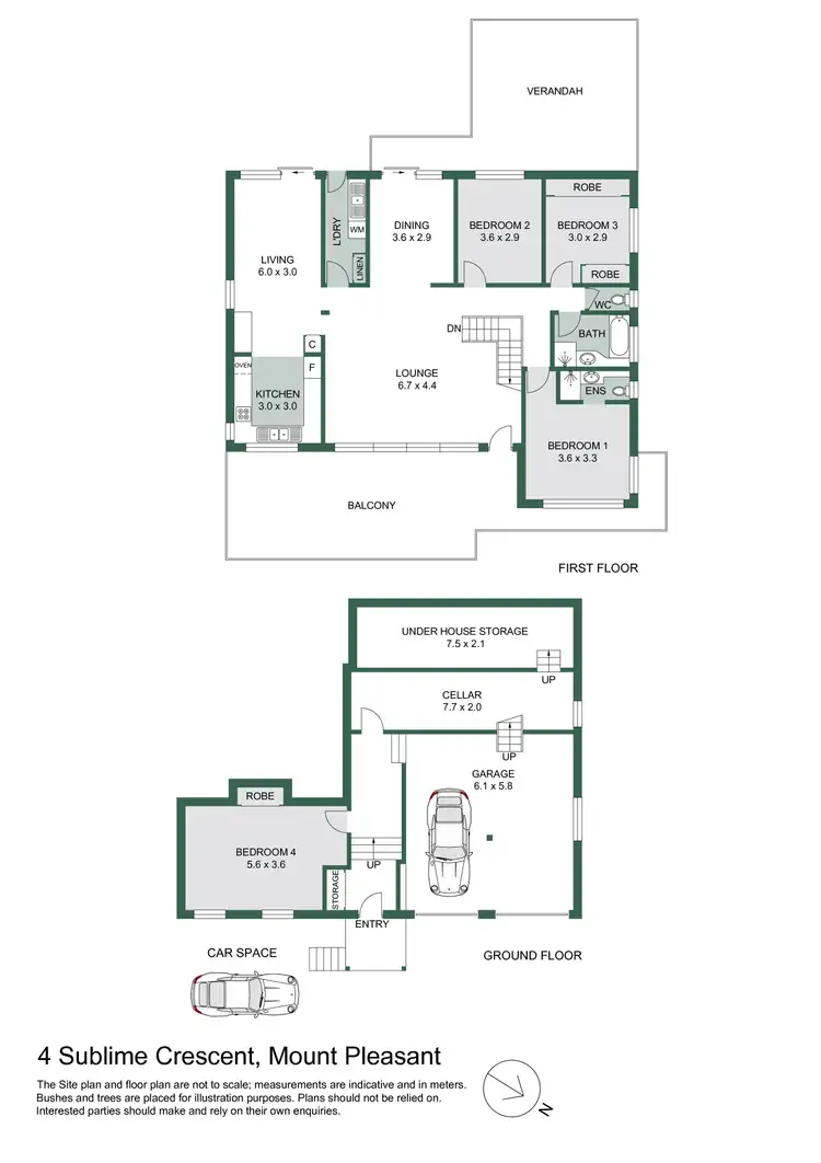 Floorplan of Homely house listing, 4 Sublime Crescent, Mount Pleasant NSW 2519