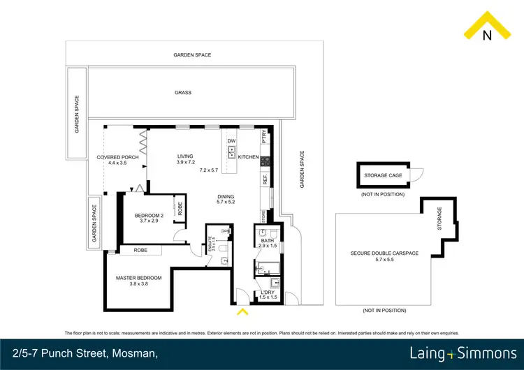 Floorplan of Homely apartment listing, 2/5-7 Punch Street, Mosman NSW 2088