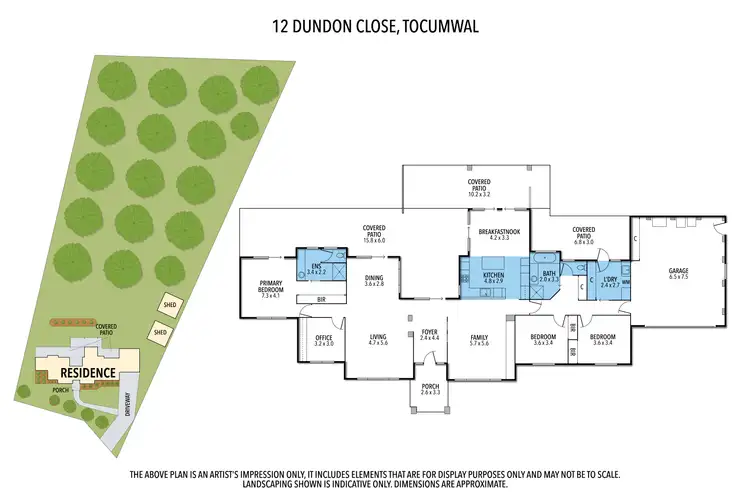 Floorplan of Homely house listing, 12 Dundon Close, Tocumwal NSW 2714