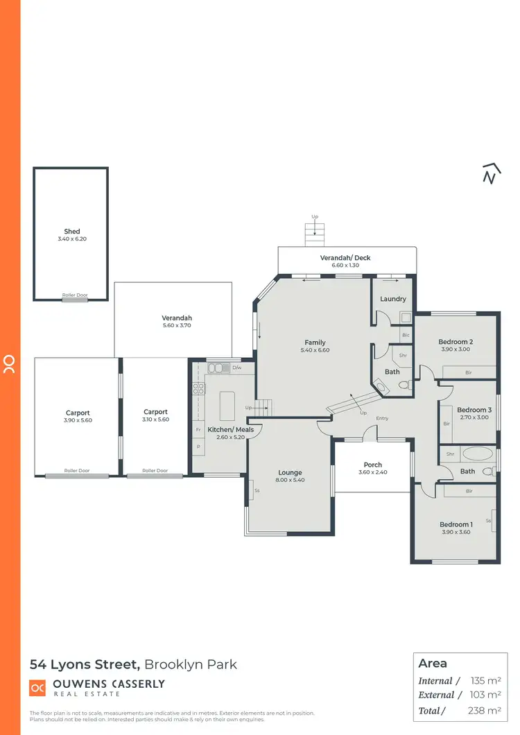 Floorplan of Homely house listing, 54 Lyons Street, Brooklyn Park SA 5032