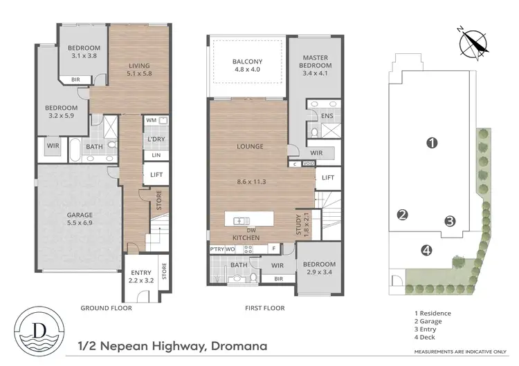 Floorplan of Homely house listing, 1/2 Nepean Highway, Dromana VIC 3936