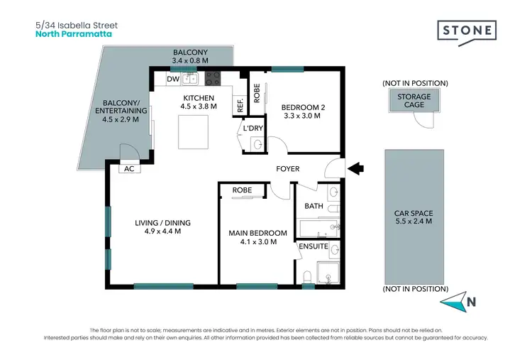Floorplan of Homely apartment listing, 5/34 Isabella Street, North Parramatta NSW 2151