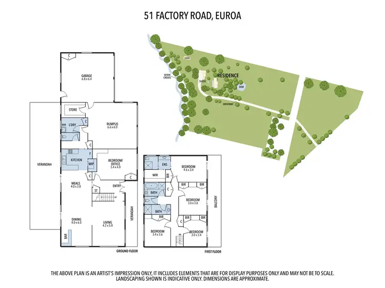 Floorplan of Homely rural property listing, 51 Factory Road & 5 Tucknotts Lane, Euroa VIC 3666
