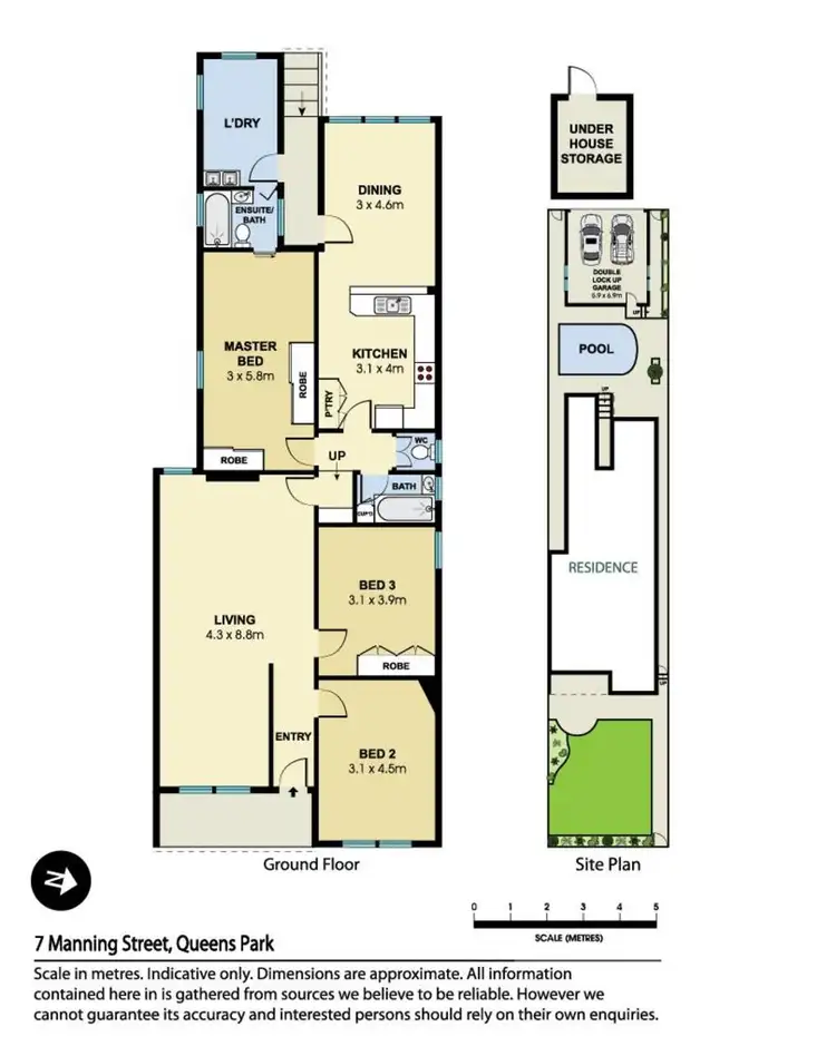 Floorplan of Homely house listing, 7 Manning Street, Queens Park NSW 2022