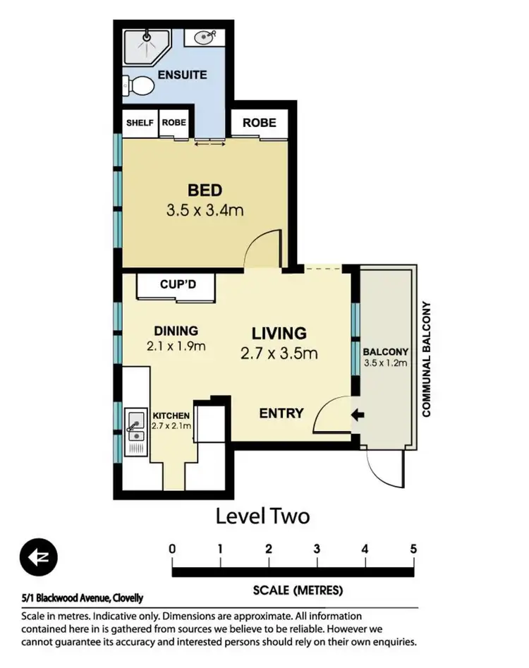 Floorplan of Homely apartment listing, 5/1 Blackwood Avenue, Clovelly NSW 2031