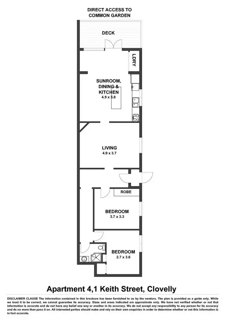 Floorplan of Homely apartment listing, 4/1 Keith Street, Clovelly NSW 2031