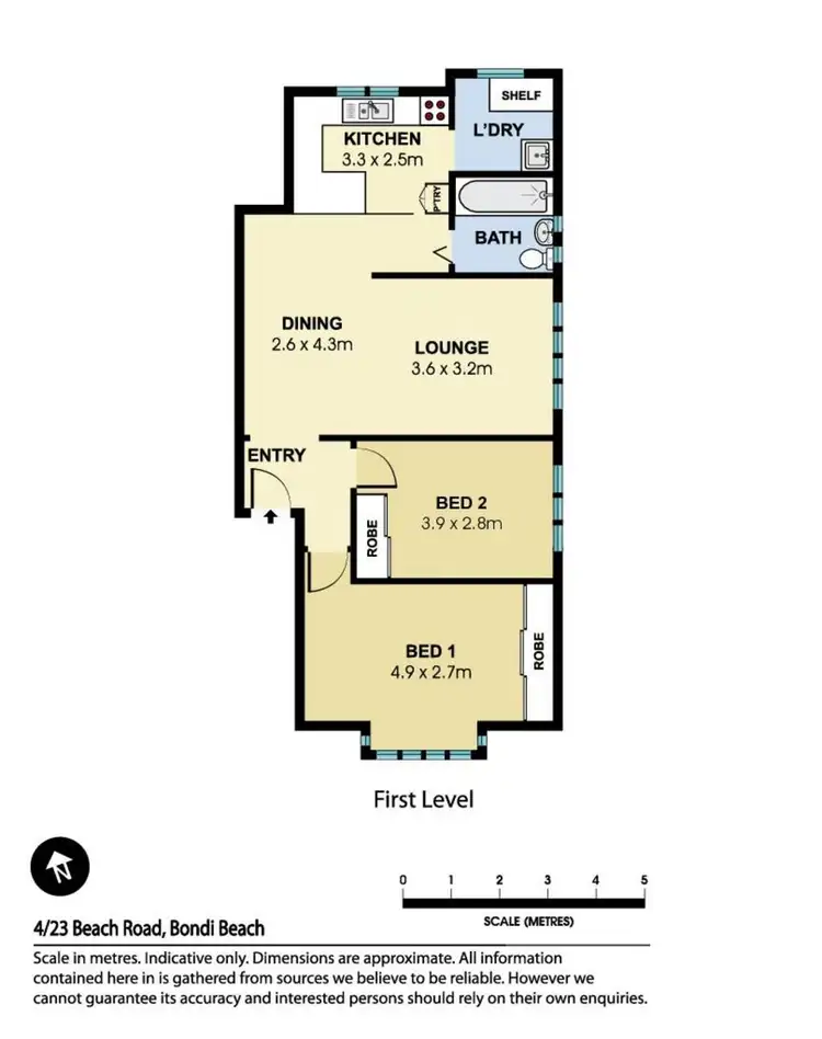 Floorplan of Homely apartment listing, 4/23 Beach Road, Bondi Beach NSW 2026