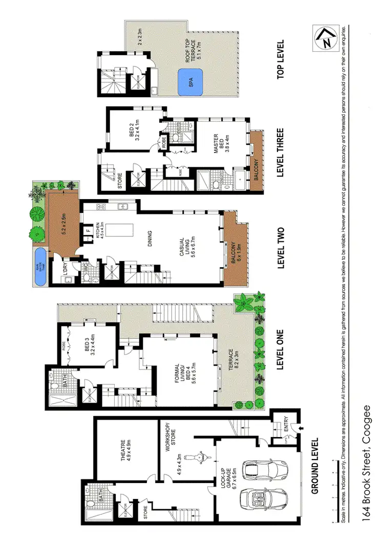 Floorplan of Homely house listing, 164 Brook Street, Coogee NSW 2034