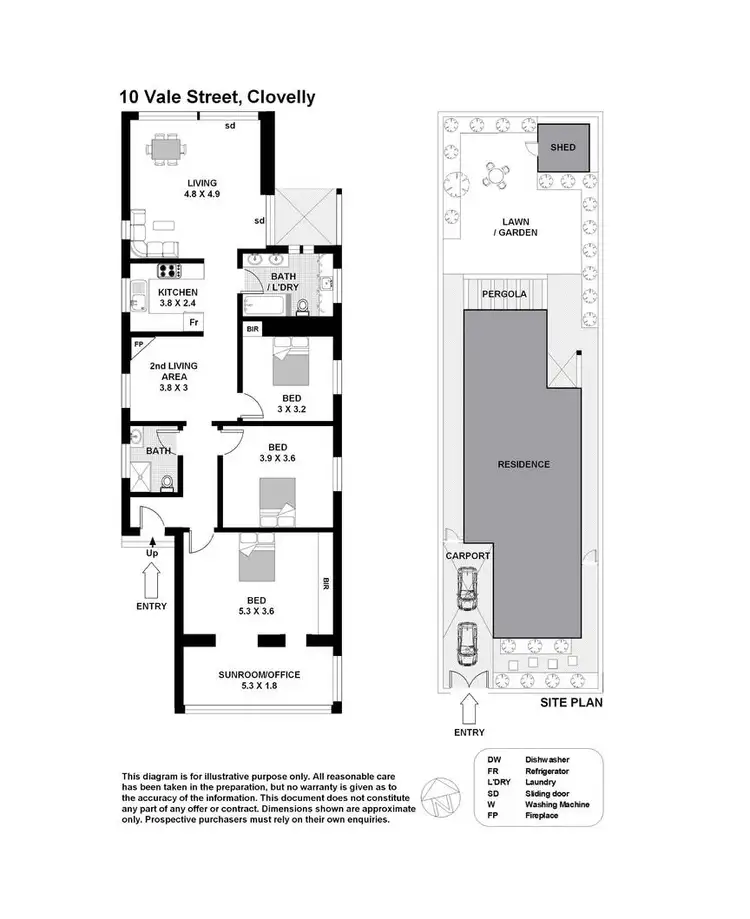 Floorplan of Homely house listing, 10 Vale Street, Clovelly NSW 2031