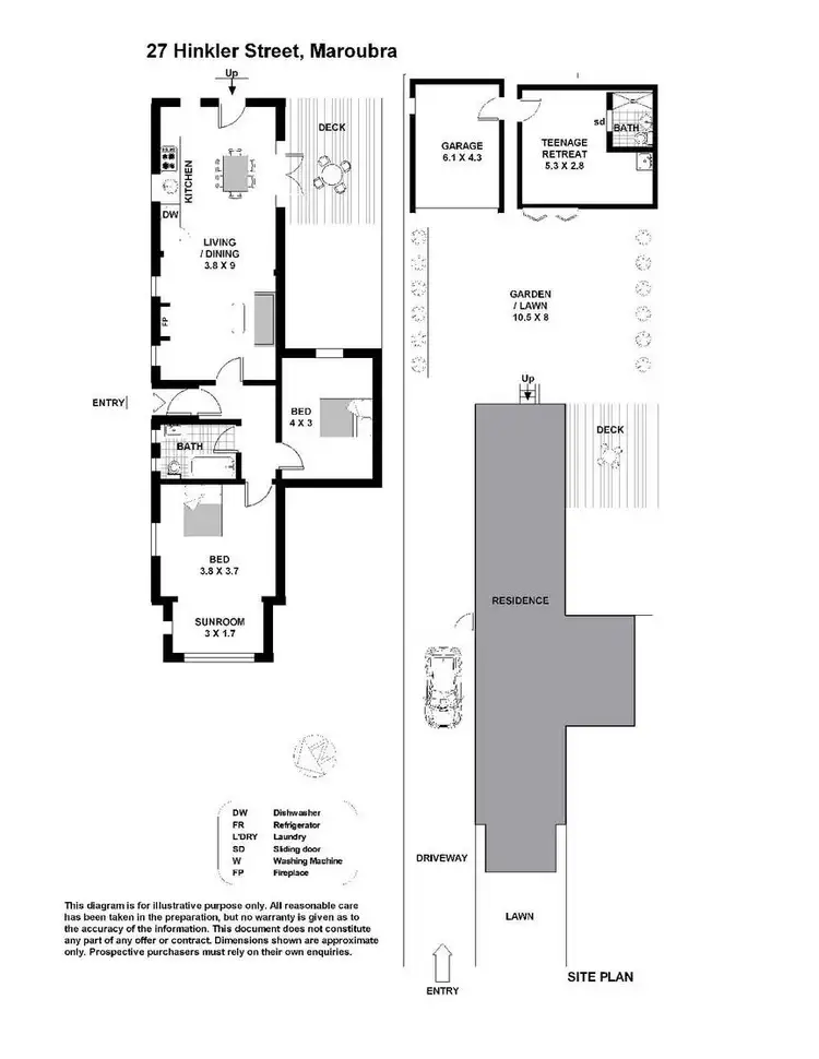 Floorplan of Homely house listing, 27 Hinkler Street, Maroubra NSW 2035