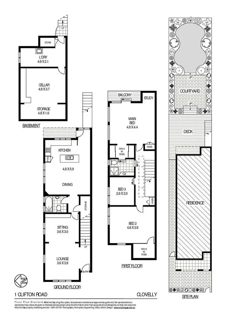 Floorplan of Homely house listing, 1 Clifton Road, Clovelly NSW 2031