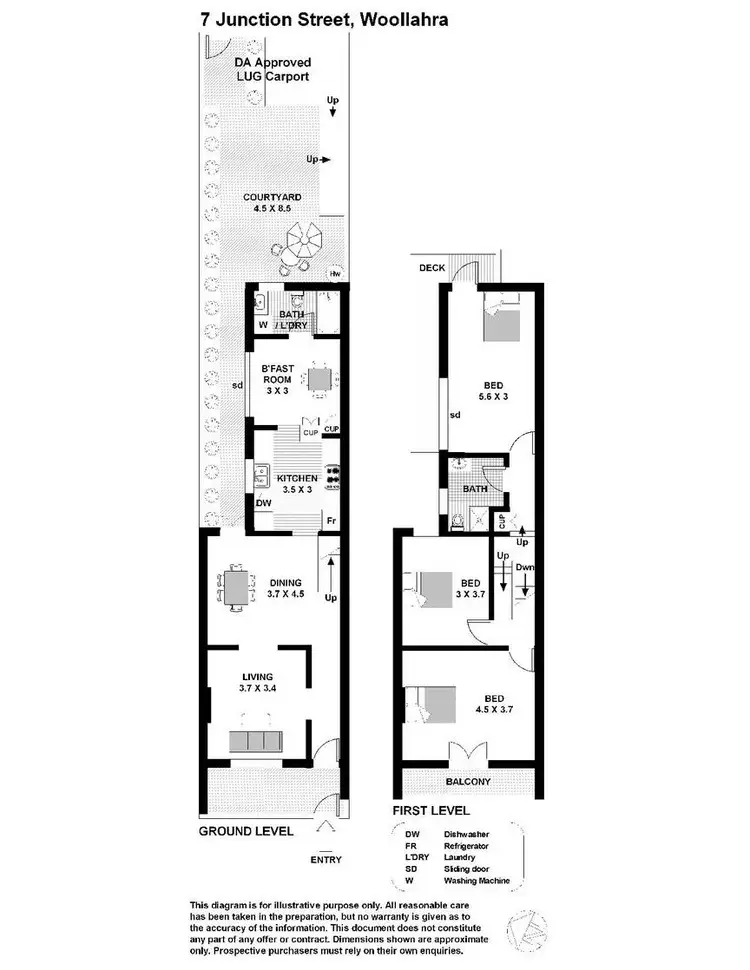 Floorplan of Homely house listing, 7 Junction Street, Woollahra NSW 2025