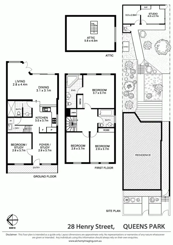 Floorplan of Homely house listing, 28 Henry Street, Queens Park NSW 2022