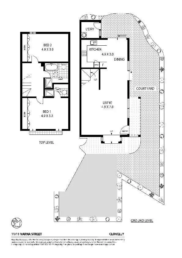 Floorplan of Homely townhouse listing, 11/11 Varna Street, Clovelly NSW 2031