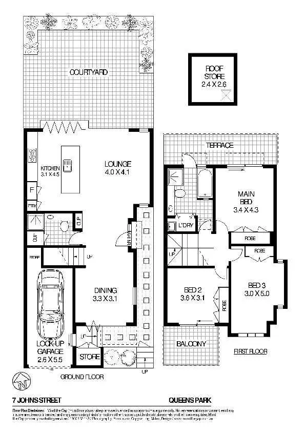 Floorplan of Homely house listing, 7 John Street, Queens Park NSW 2022