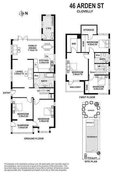 Floorplan of Homely house listing, 46 Arden Street, Clovelly NSW 2031
