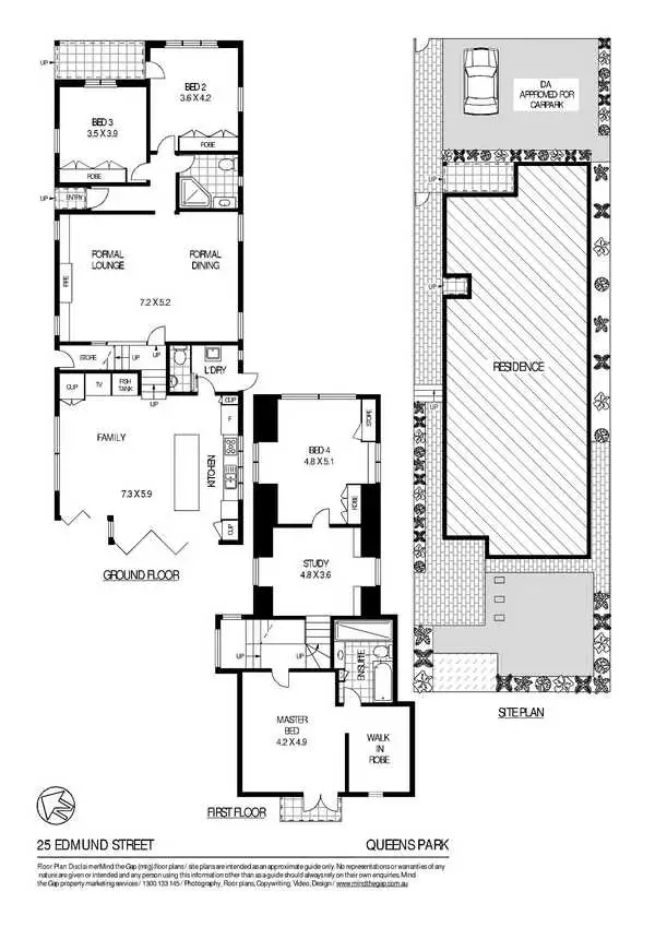 Floorplan of Homely house listing, 25 Edmund Street, Queens Park NSW 2022