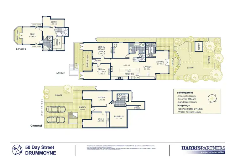Floorplan of Homely house listing, 50 Day Street, Drummoyne NSW 2047