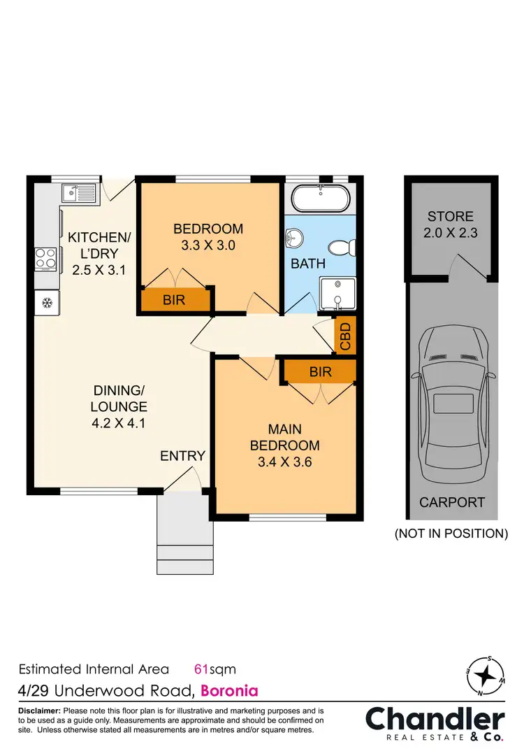 Floorplan of Homely unit listing, 4/29 Underwood Road, Boronia VIC 3155