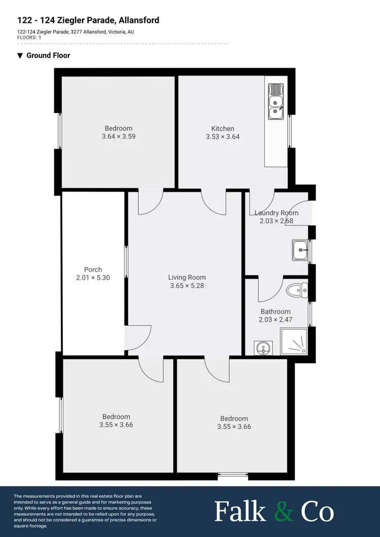 Floorplan of Homely house listing, 122-124 Ziegler Parade, Allansford VIC 3277