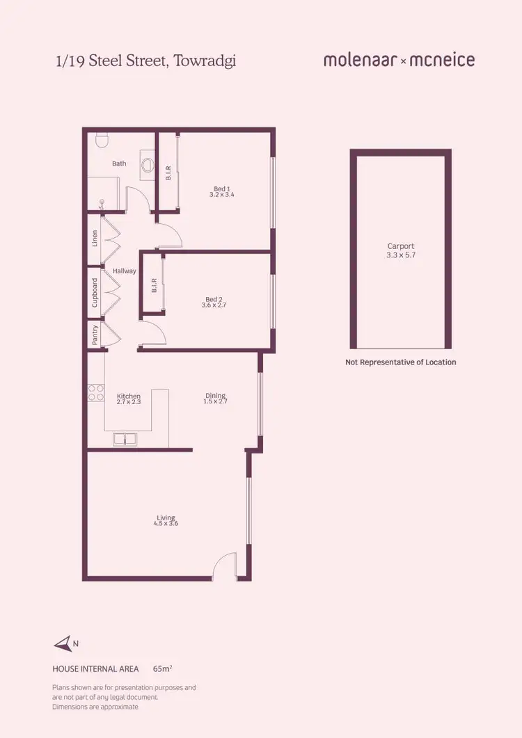 Floorplan of Homely unit listing, 1/19 Steel Street, Towradgi NSW 2518