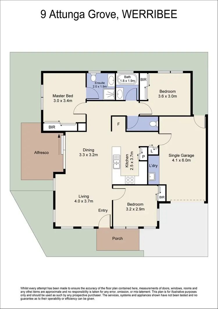 Floorplan of Homely house listing, 9 Attunga Grove, Werribee VIC 3030