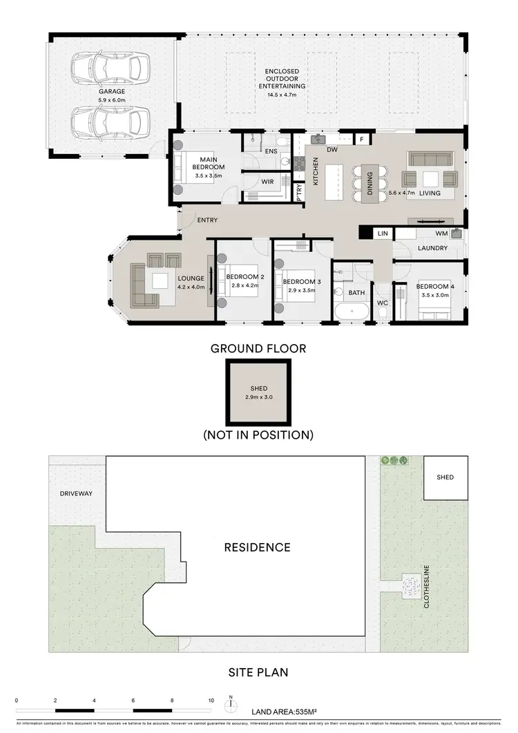 Floorplan of Homely house listing, 16 Moyston Grove, Corio VIC 3214