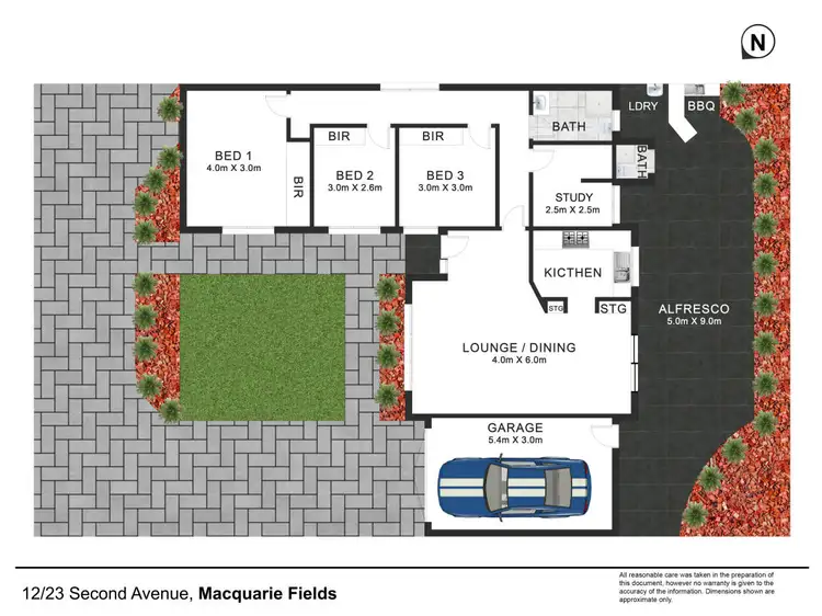 Floorplan of Homely villa listing, 12/23 Second Avenue, Macquarie Fields NSW 2564