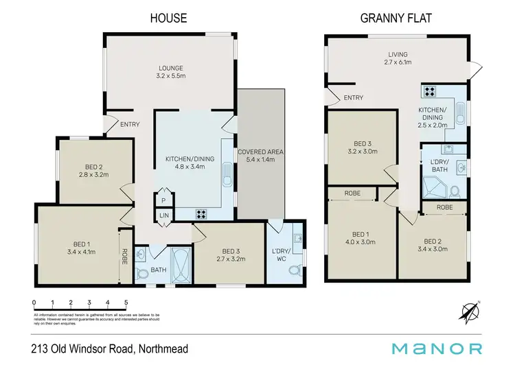 Floorplan of Homely house listing, 213 & 213A Old Windsor Road, Northmead NSW 2152