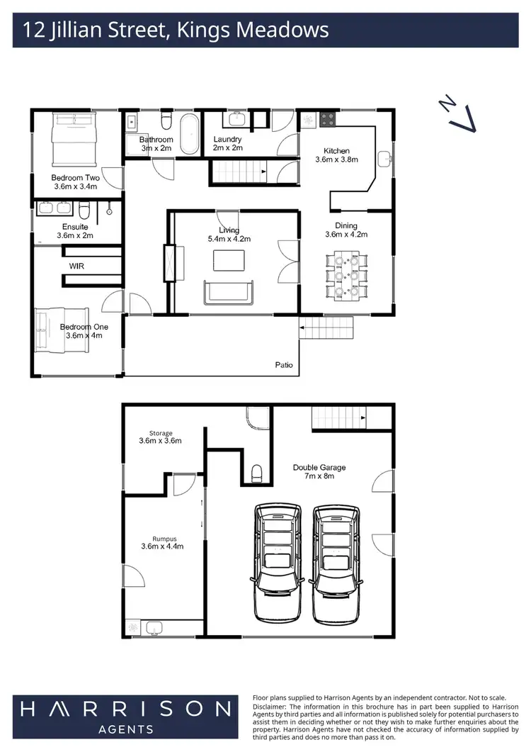 Floorplan of Homely house listing, 12 Jillian Street, Kings Meadows TAS 7249