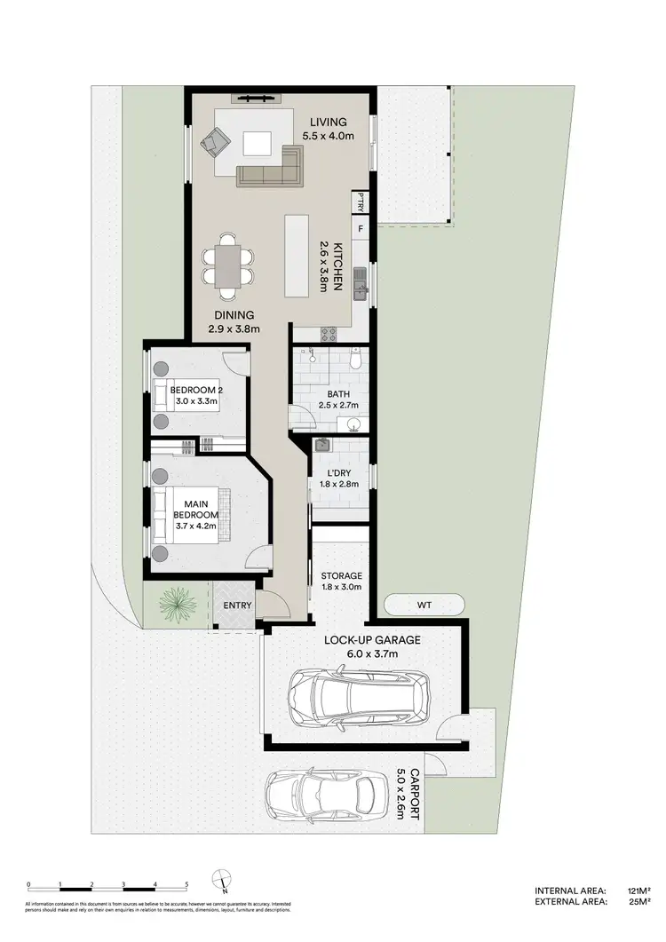 Floorplan of Homely villa listing, 2/3 Gahnia Place, Hamlyn Terrace NSW 2259